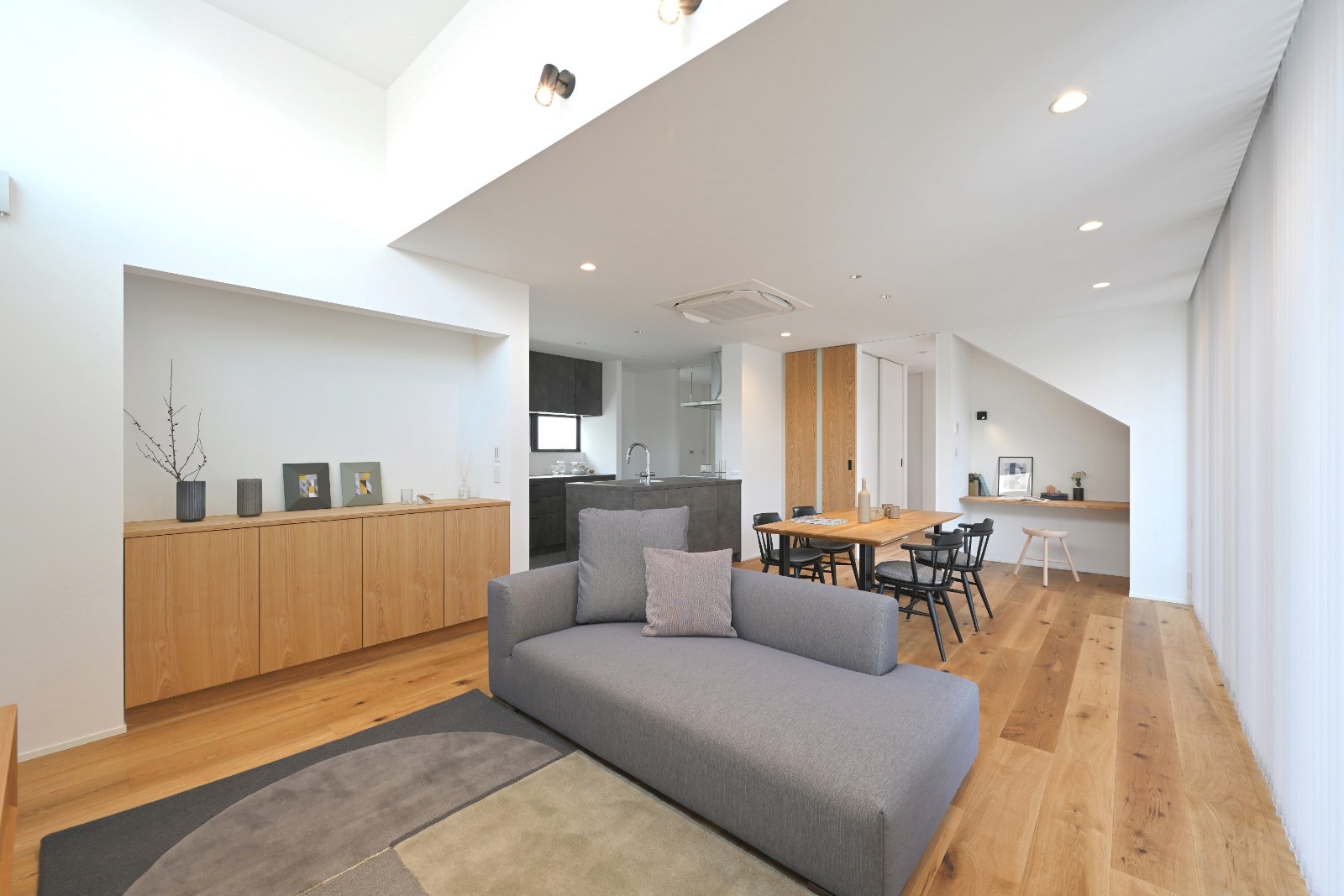 リビングで楽しむ家